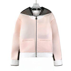 Chanel Light pink hooded zip-up jacket